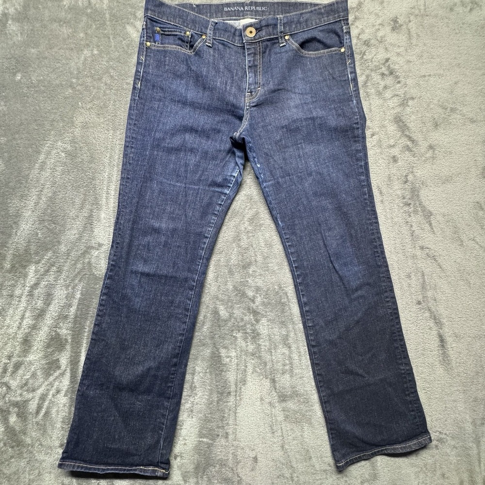 Banana Republic Jeans 34x31 Bootcut Blue Denim Dark Wash